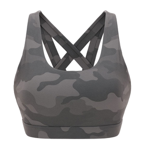 Sujetadores Deportivos Profesionales de Talla Grande, Sin Costuras, con Estampado de Leopardo y Camuflaje, Acolchados, con Copas de Protección para Mujer, para Gimnasio y Entrenamiento - Product Image 3