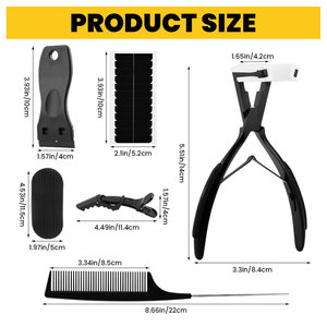 Professional Waterproof Hair Extension Tools Kit Stainless Steel Beads Remover <b>Crimp</b> Pliers Hair Cutting Styling <b>Set</b> Durable - Product Image 6