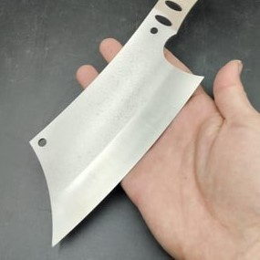 Cuchillo hecho a mano con hoja de acero inoxidable sin acabado - Product Image 5