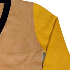 Cárdigan de Hombre con Cuello en V, Manga Larga, Estilo Raglán, Tejido de Punto, Diseño de Parches, Color Sólido, Cierre de Botones, Invierno, Lana/Nailon, Encaje, Personalizable - Product Image 4