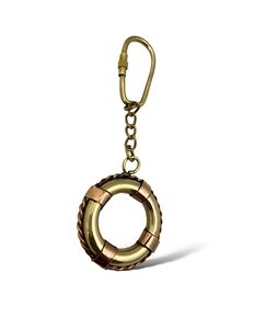 Porte-clés en métal Life Tube, anneau porte-clés tube de sauvetage nautique, support de clés marin vintage, cadeau promotionnel pour les voyages, les activités de plein air et les marins - Product Image 3