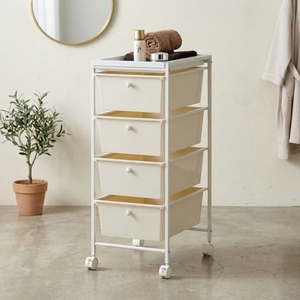 SALE Shelf Wholesale Taiwan Household Storage Furniture Manufacturer <b>Plastic</b> Drawer 4 Tier Drawer Trolley - Product Image 1