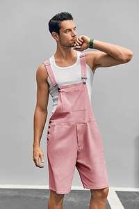 กางเกงยีนส์ขาสั้นปักโลโก้ชายรุ่ย ดีไซน์แฟชั่น สไตล์เดนิมจั๊มพ์สูทลำลองสำหรับฤดูร้อน - Product Image 4