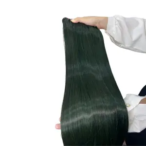 Super Verkoop Natuurlijk Ogende Maagd Goedkope Zijdeachtige Bot Recht Vietnamees Haar Weave Frontale Human Hair Extensions Genius Inslag