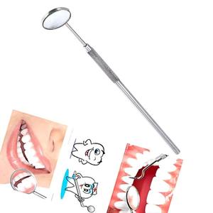 Dental <b>Mirror</b> Tool Manual <b>Dentist</b> Surgery Use CE Certified Stainless Steel Instrument Clear Oral Examination Hermann Meditech - Product Image 1