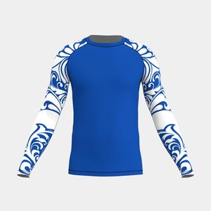 Custom Eco-Friendly Unisex Long Sleeve MMA BJJ Rash Guard Active Wear | Professional <b>Compression</b> Sportswear Spandex/Polyester - Product Image 1