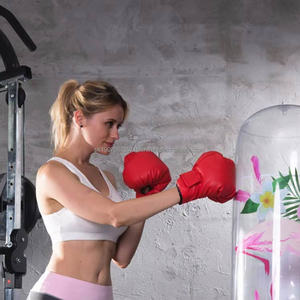 ถุงมือชกมวยสีแดงพิมพ์โลโก้ตามสั่งราคาส่งถูก - Product Image 4