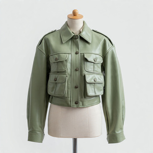 Veste en cuir de style Genz de haute qualité, très élégante et cool - Product Image 3