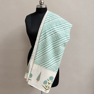 Authentic Cotton Sarong for Women Hand Block Printed Indian Beach <b>Wrap</b> Lightweight Summer <b>Shawl</b> Cover Up Resort Travel Scarf - Product Image 1