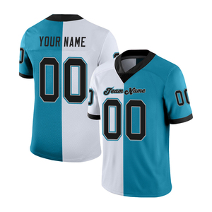 เสื้อฟุตบอลอเมริกันคุณภาพดีเยี่ยม ระบายอากาศได้ดี สกรีนชื่อและหมายเลขได้ตามต้องการ แขนสั้น สำหรับการฝึกซ้อมและการแข่งขัน - Product Image 1