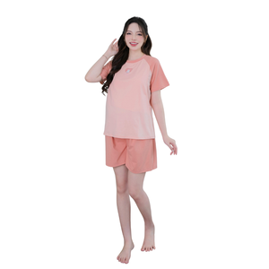Conjunto de Ropa de Maternidad de Algodón Suave, Elástico en 4 Direcciones, Transpirable y Absorbente de Sudor, con Estampado Nítido, Ropa Casual B642 - Product Image 1