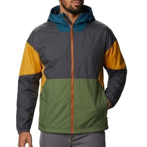 Men Multicolor Color Block Hooded Windbreaker <b>Jacket</b> Lightweight <b>Zip</b> <b>Up</b> Windproof Outdoor Hiking Casual Streetwear <b>Jacket</b> - Product Image 5