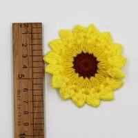 En gros En Vrac Stocké Broderie Tournesol Crochet Fleur Motif Applique Coudre sur Pacthes pour Tasse Tapis et Vêtements de Bébé