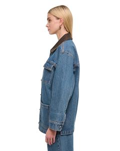 <b>Dark</b> Blue Denim Jacket Women Slim Fit <b>Jean</b> Coat Long Sleeve Button Up Fashion Outerwear Casual <b>Indigo</b> Lady <b>Jean</b> Tops for Autumn - Product Image 4
