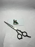 Ciseaux de coiffure professionnels de qualité supérieure 6,5 pouces pour droitiers, légers, à manche moyen, tranchants, pour la coupe et l'éclaircissement des cheveux, avec peigne en acier inoxydable