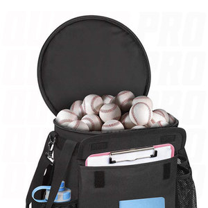 Sac d'équipement de baseball professionnel avec plusieurs compartiments pour balles, battes, gants, casque, chaussures et accessoires, grande capacité - Product Image 4