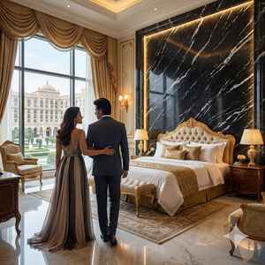 Suministro Directo de Fábrica, Granito Negro Ola del Océano en Losas Grandes para Islas de Cocina, Barras y Mostradores de Recepción, Disponible para la Venta - Product Image 2