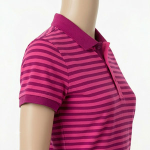 Polo de sport de luxe pour femme Ringer, tissu en mélange de coton de qualité supérieure, manches courtes, anti-rétrécissement, style décontracté streetwear - Product Image 5