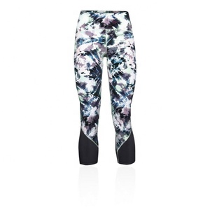 Nouveau Pantalon de Yoga Capri Moulant Taille Mi-Haute pour Femme, en Spandex/Polyester, avec Logo Imprimé, pour Fitness, Gym et Sport – Collection 2026 - Product Image 6