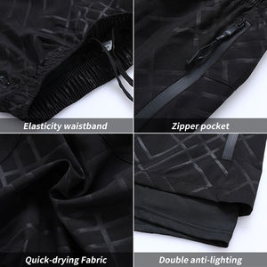 Shorts de sport pour femmes à séchage rapide, taille haute, design décontracté, logo personnalisé, grandes tailles, shorts athlétiques à motif uni - Product Image 5