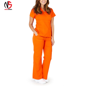 Uniformes d'infirmières personnalisables haut de gamme pour femmes, en tissu tricoté respirant, durables et confortables, détection des aiguilles, chez NURAK's 202 - Product Image 1