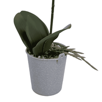 Dekorative Hochwertige Künstliche Orchidee im PEVA-Material-Topf für Innenräume, Tische und Theken