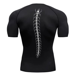 <b>Men</b> Rash Guard Graphic <b>Compression</b> <b>Shirts</b> <b>for</b> <b>Men</b> Gym Workout Athletic Quick Dry Tshirt Tops Training Running Under Flexibility - Product Image 2