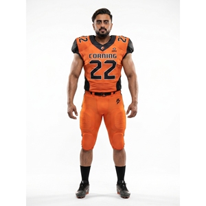 Camiseta de Fútbol Americano Personalizada para Escuela Secundaria, de Secado Rápido, Poliéster y Spandex, Cuello en V, Uniforme de Equipo, Nombre del Club - Product Image 1