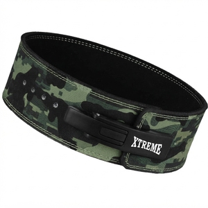 Ceinture de musculation en cuir avec boucle à levier en acier, taille personnalisée, robuste, pour la musculation, fournisseur en gros d'équipement de gym - Product Image 1
