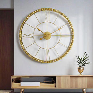 Reloj de pared metálico con marco punteado en relieve, tendencia en la industria, transforma la simple medición del tiempo en una experiencia estética - Product Image 6