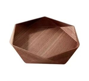 Bandeja Redonda de Madera de Alta Demanda, Diseño Minimalista de Madera Sólida, Duradera para Servir Comida en la Mesa - Product Image 2