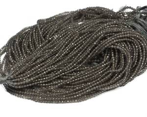 Natural Smoky Quartz Micro Faceted Gemstone <b>Beads</b> 2.5MM Loose <b>Stone</b> <b>Beads</b> For Jewelry Making Wholesale Supplies Bulk <b>Stone</b> <b>Beads</b> - Product Image 1