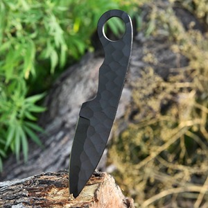 Couteau Tracker à lame vierge en acier carbone Damas, fait main sur mesure, avec manche, modèle CKS-135, 7 pouces, 3 mm, OEM/ODM/OBM, DIY, Industriel - Product Image 3