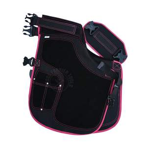 High Quality Farrier Apron Supplier Leather Canvas Adjustable Belt Blacksmith Apron with Knife Pockets Nail Magnet Breathable - Product Image 1