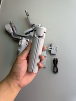 MOZA Stabilizzatore Gimbal a 3 Assi in Lega di Alluminio RS4 Mini con Piastra a Sgancio Rapido per Smartphone e Fotocamere Mirrorless, Versione V5.1, Garanzia 12 Mesi