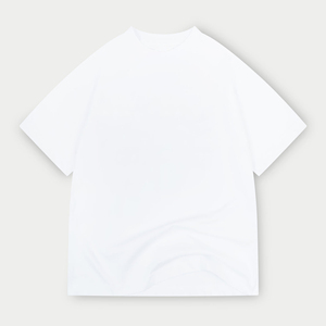 T-shirt homme oversize uni à manches courtes, col rond, épaules tombantes, impression personnalisée du logo, style streetwear. - Product Image 1