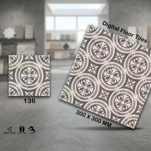 Carrelages de sol en porcelaine gris texturé 300x300mm pour l'extérieur et l'intérieur 30x30 cm et 12x12 Céramique vitrifiée pour salles de bains - Product Image 4