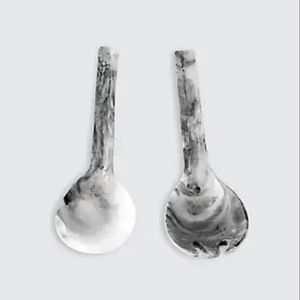 Cuchara de Resina Ecológica con Diseño Ahumado, Juego de Cubiertos Hechos a Mano, Nuevos Accesorios de Cocina, Cubertería, Vajilla, Servidor para Ensaladas - Product Image 1