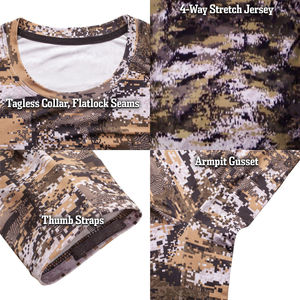 เสื้อเชิ้ตแขนยาวผ้าแคนวาสโพลีเอสเตอร์/คอตตอน ระบายอากาศ กันลม สำหรับล่าสัตว์ในฤดูหนาว สั่งทำได้ MOQ ต่ำ - Product Image 6