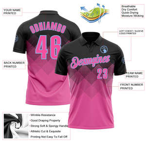 Fabricante de Camisetas de Polo de Golf de Secado Rápido, Tela Piqué de Poliéster, Marca Privada, Ropa Deportiva al por Mayor - Product Image 3