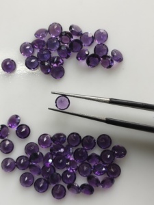 Ametista Africana Natural Púrpura, Corte Brillante Redondo de 5MM, Gemas Sueltas de la Mejor Calidad para Joyería - Product Image 4