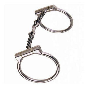 Bridon de dressage torsadé en os de 3/8 po avec anse en D décalée, haute qualité, toutes couleurs disponibles, pour l'équitation et l'entraînement des chevaux, vente en gros - Product Image 2