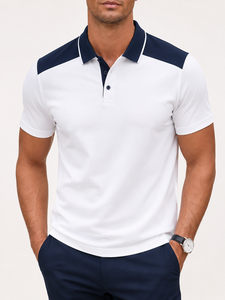 เสื้อโปโลพรีเมียมสำหรับผู้ชาย ผลิตจากผ้าระบายอากาศได้ดี สวมใส่สบายตลอดวัน ดีไซน์ทันสมัย ทนทานใช้งานได้ยาวนาน เหมาะสำหรับทุกวัน - Product Image 1