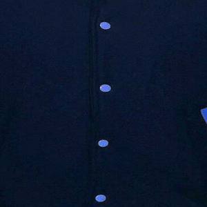 Blousons universitaires en cuir brodés en chenille personnalisés pour hommes, style baseball, en laine, collection 2025 - Product Image 4