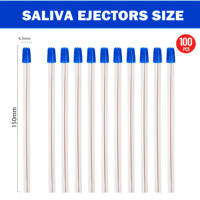 Tubo de Succión de Saliva Desechable Dental para Blanqueamiento Dental y Cirugía de Implantes, Tubo Curvo con Succión Débil