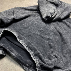 Nouveauté 2026 : Sweat à capuche oversize personnalisable en polaire respirante et écologique / Sweat à capuche imprimé de haute qualité effet délavé pour homme - Product Image 2