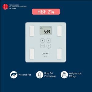 Moniteur de composition corporelle numérique Omron HBF 214 avec fonction 4 utilisateurs et mode invité - Product Image 3