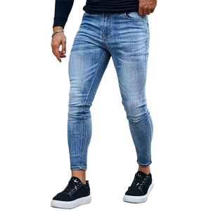 Jeans en denim skinny pour homme, nouvelle collection, avec étiquette personnalisée, style streetwear, pantalons pour homme, pantalones de hombre, jean pants. - Product Image 2