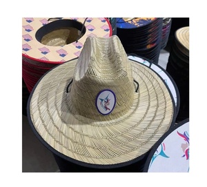 Manufacture Custom Adjustable Chin Cord <b>Straw</b> <b>Hats</b> Beach Active Outdoor <b>Straw</b> Lifeguard Sun <b>Hat</b> Travel Fishing Skiing Apparels - Product Image 2