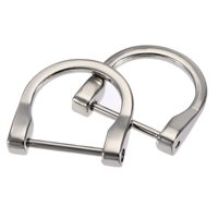 RARISSIME 25mm Gesper Logam Bentuk D dari Paduan Seng, Cincin D, Kancing Setengah Lingkaran, Aksesoris Dekorasi Rumah, Permukaan Halus, Tahan Lama
